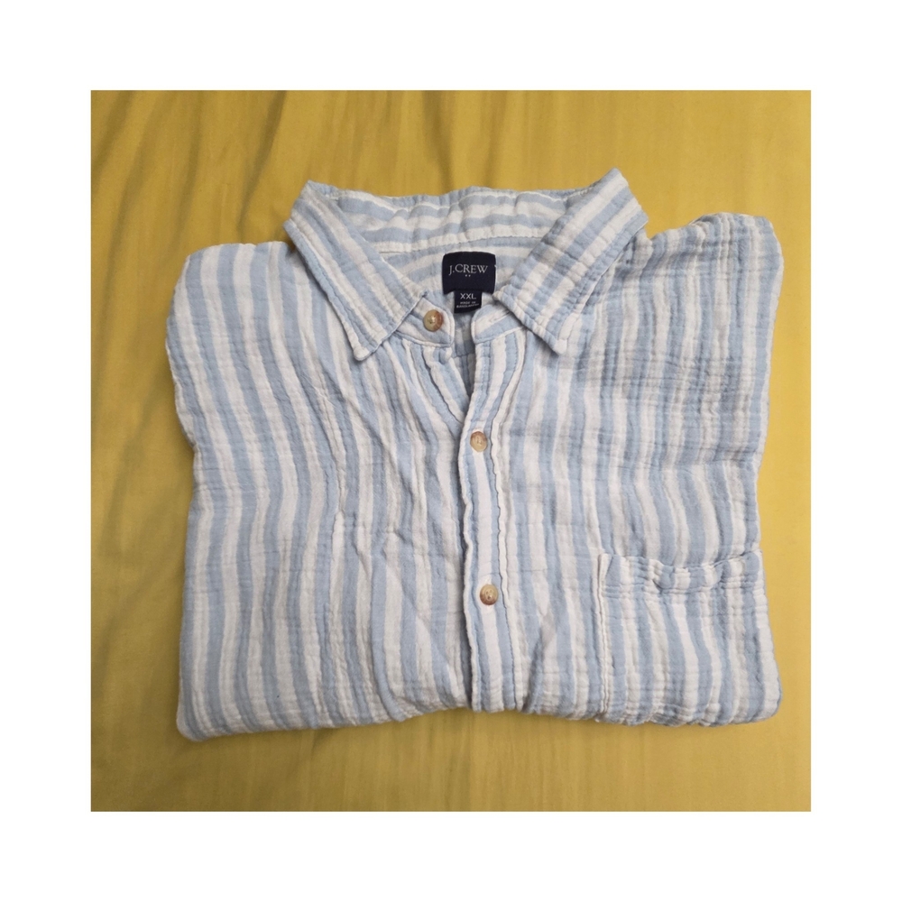 🚫SOLD🚫J. Crew Men's Linen Short Sleeved Button Down Shirt